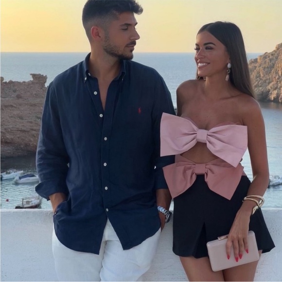 Zara Bow Taffeta Top NWT - Picture 9 of 16